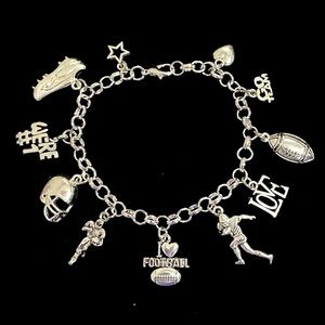 Football Charm Bracelet